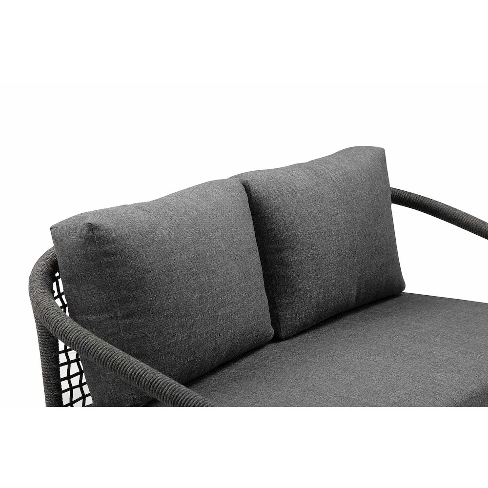Chelsea 4 Piece Set Slate In Aluminum, Rope. Picture 11