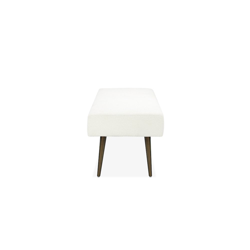 Avah Bench Boucle White. Picture 3