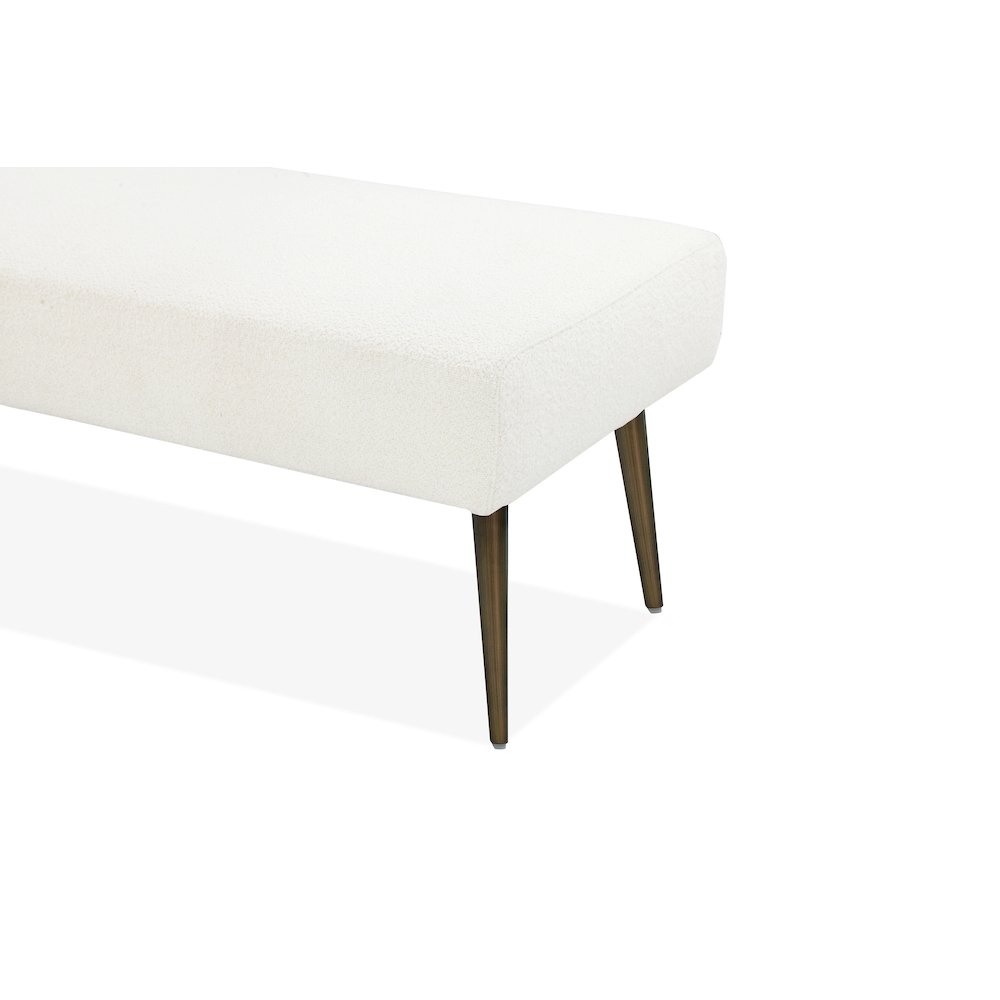 Avah Bench Boucle White. Picture 4