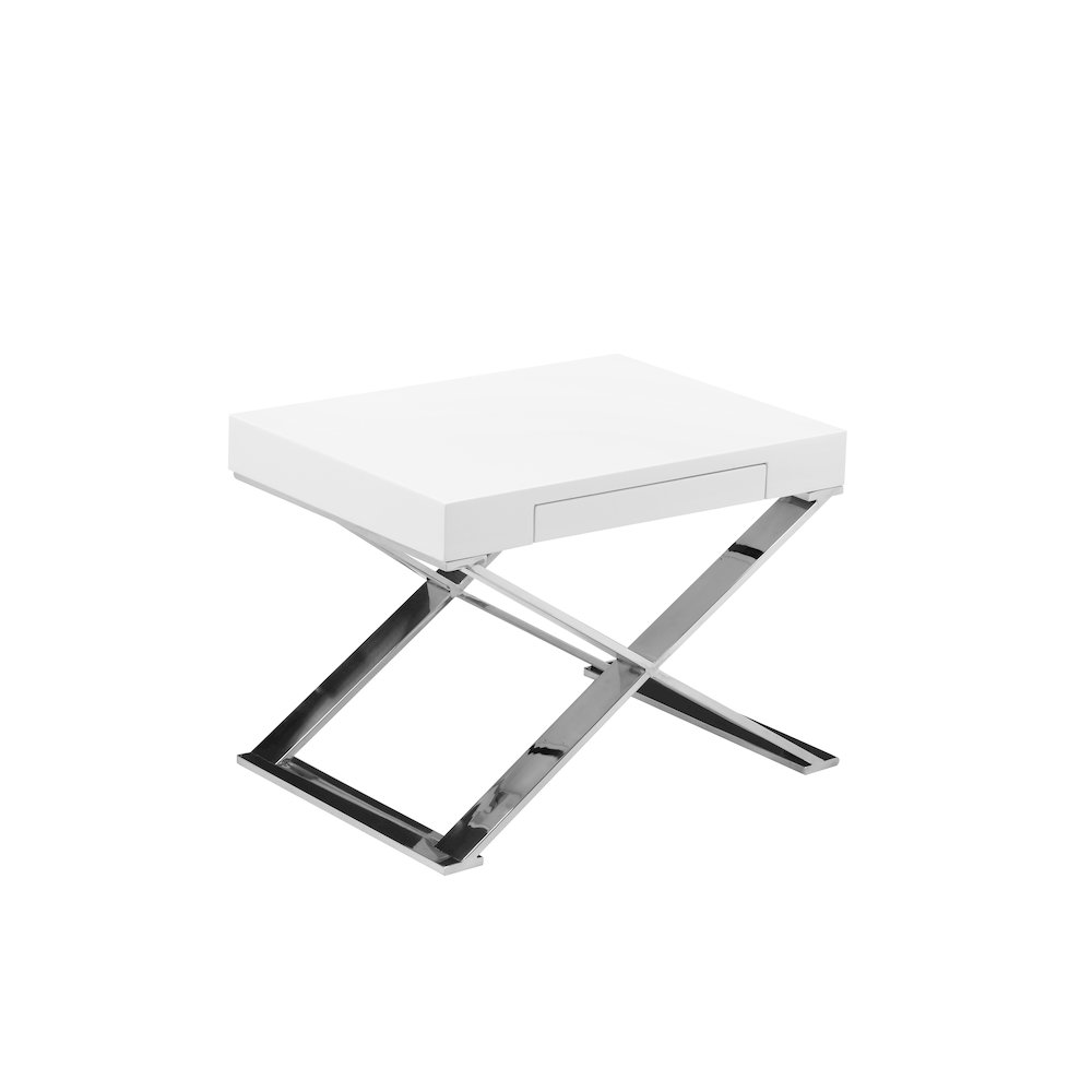 Alexa Side Table White. Picture 1