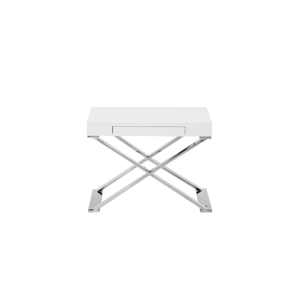 Alexa Side Table White. Picture 2