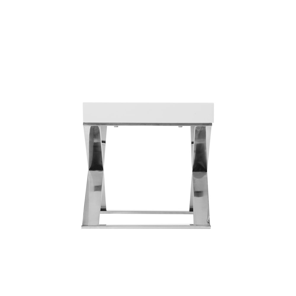 Alexa Side Table White. Picture 4