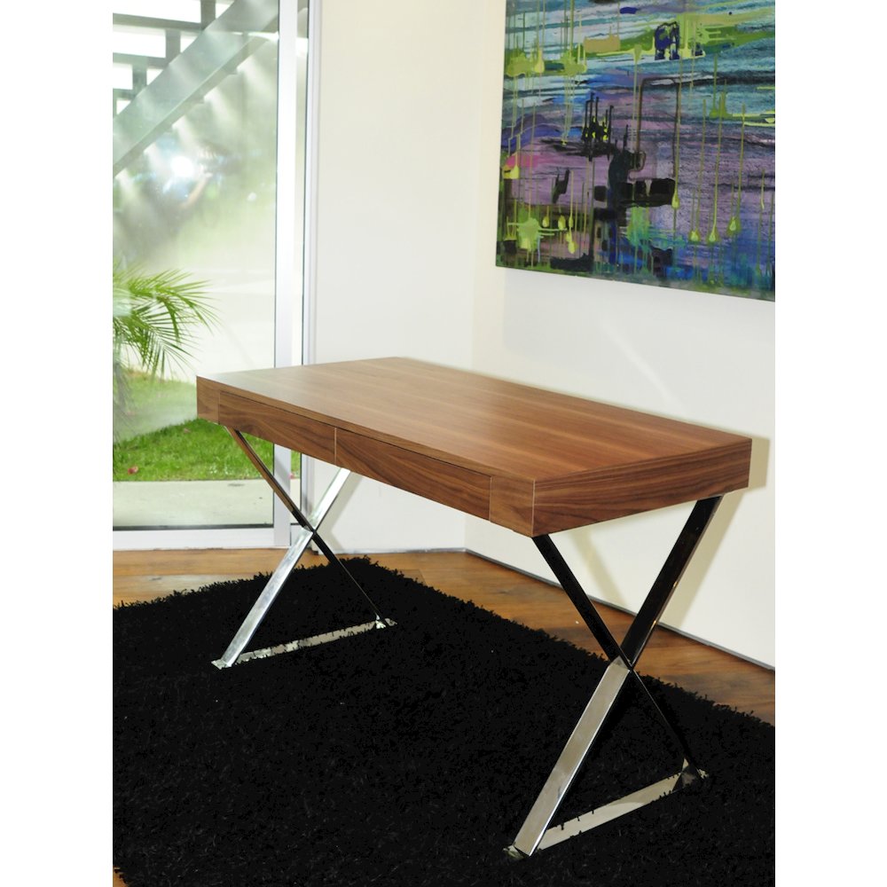 Alexa Desk Walnut. Picture 8