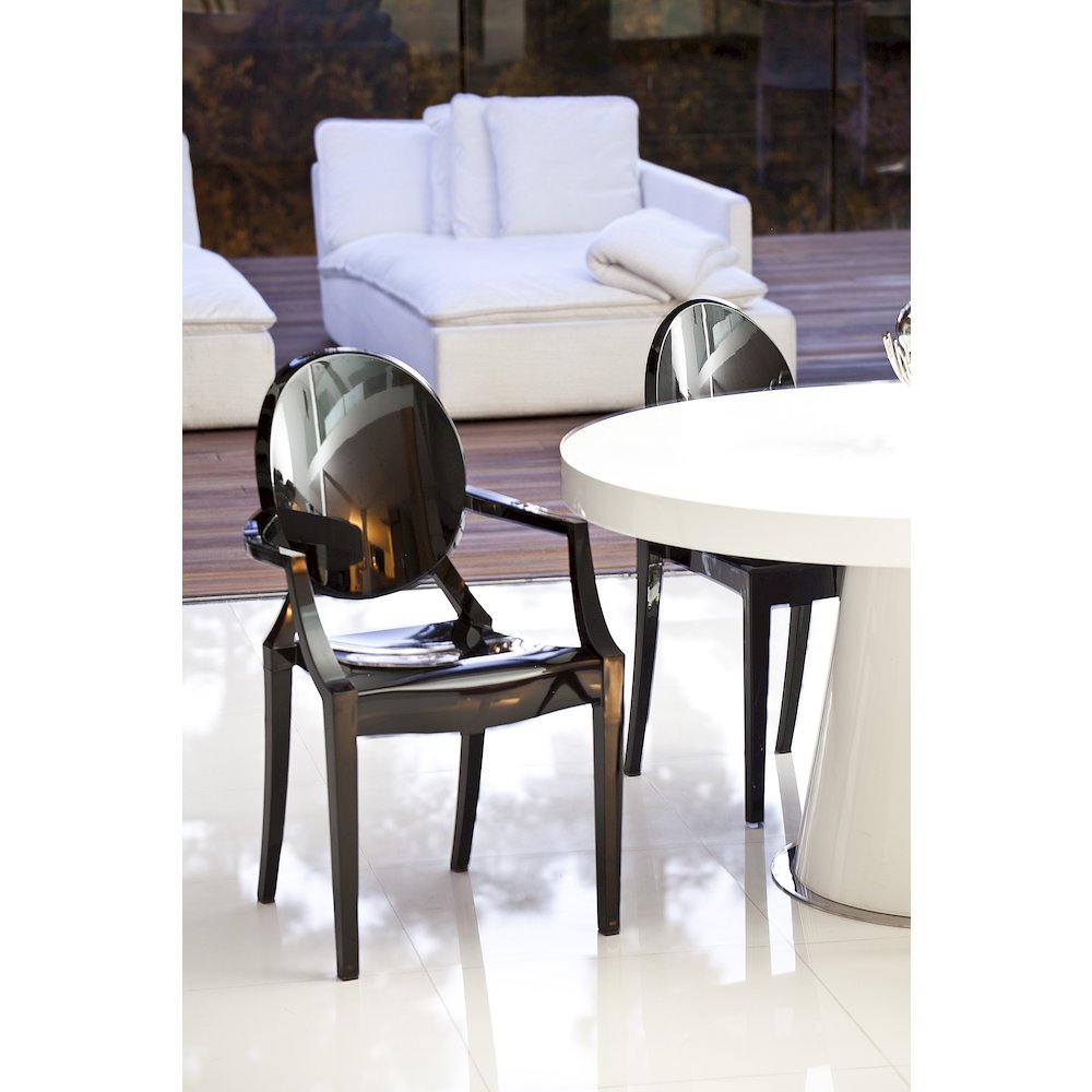 Bentley Arm Dining Chair Black - Set Of 4. Picture 3