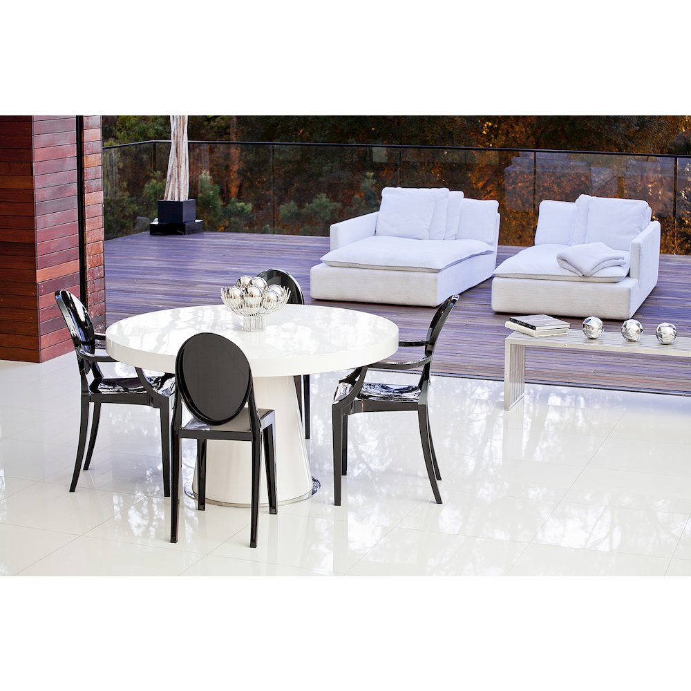 Bentley Arm Dining Chair Black - Set Of 4. Picture 4
