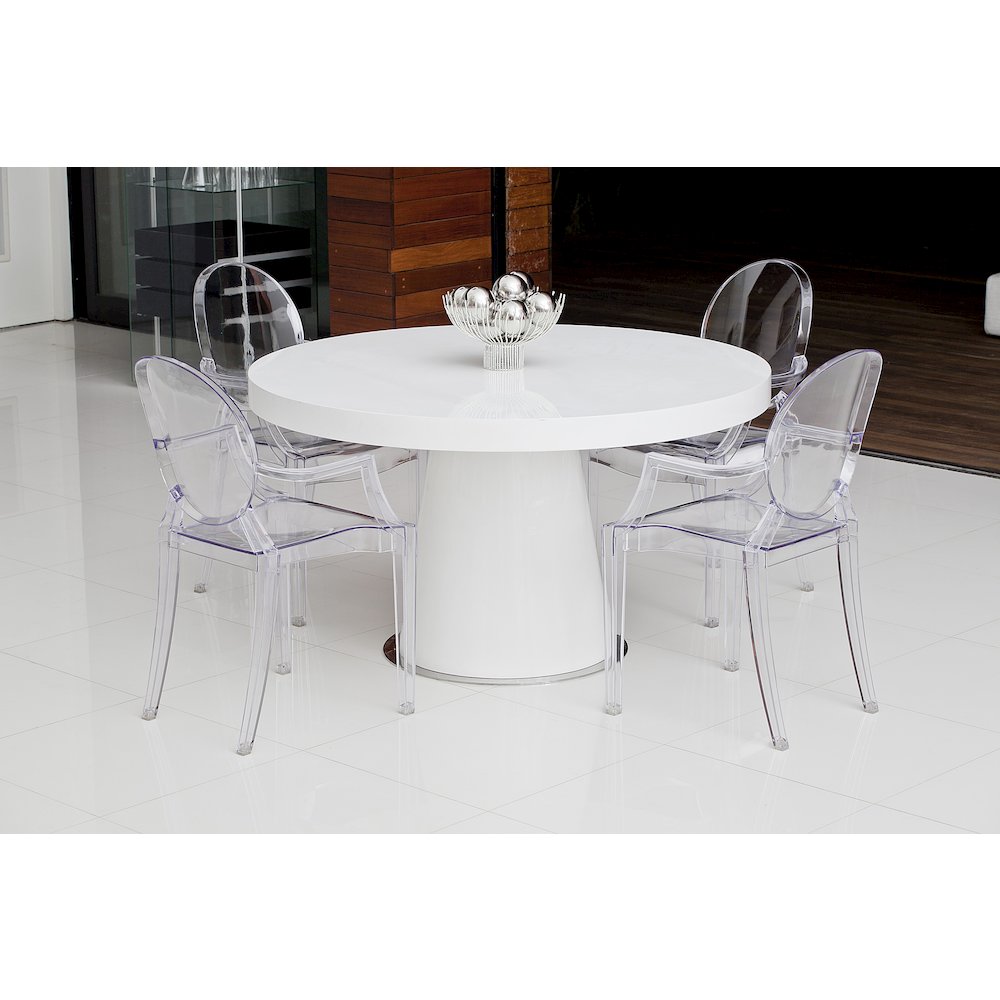 Bentley Arm Dining Chair Clear - Set Of 4. Picture 4