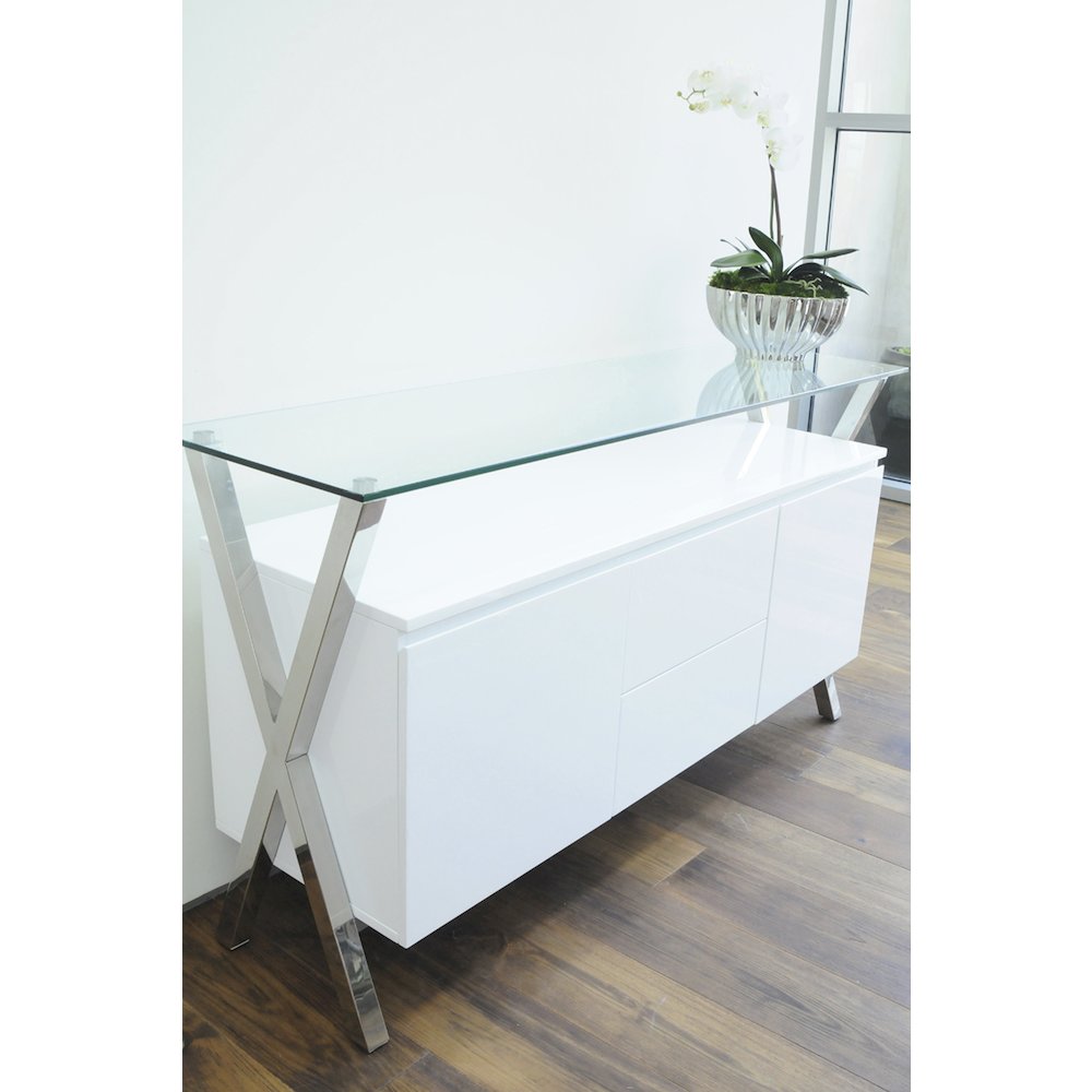 Beverli Buffet White. Picture 7