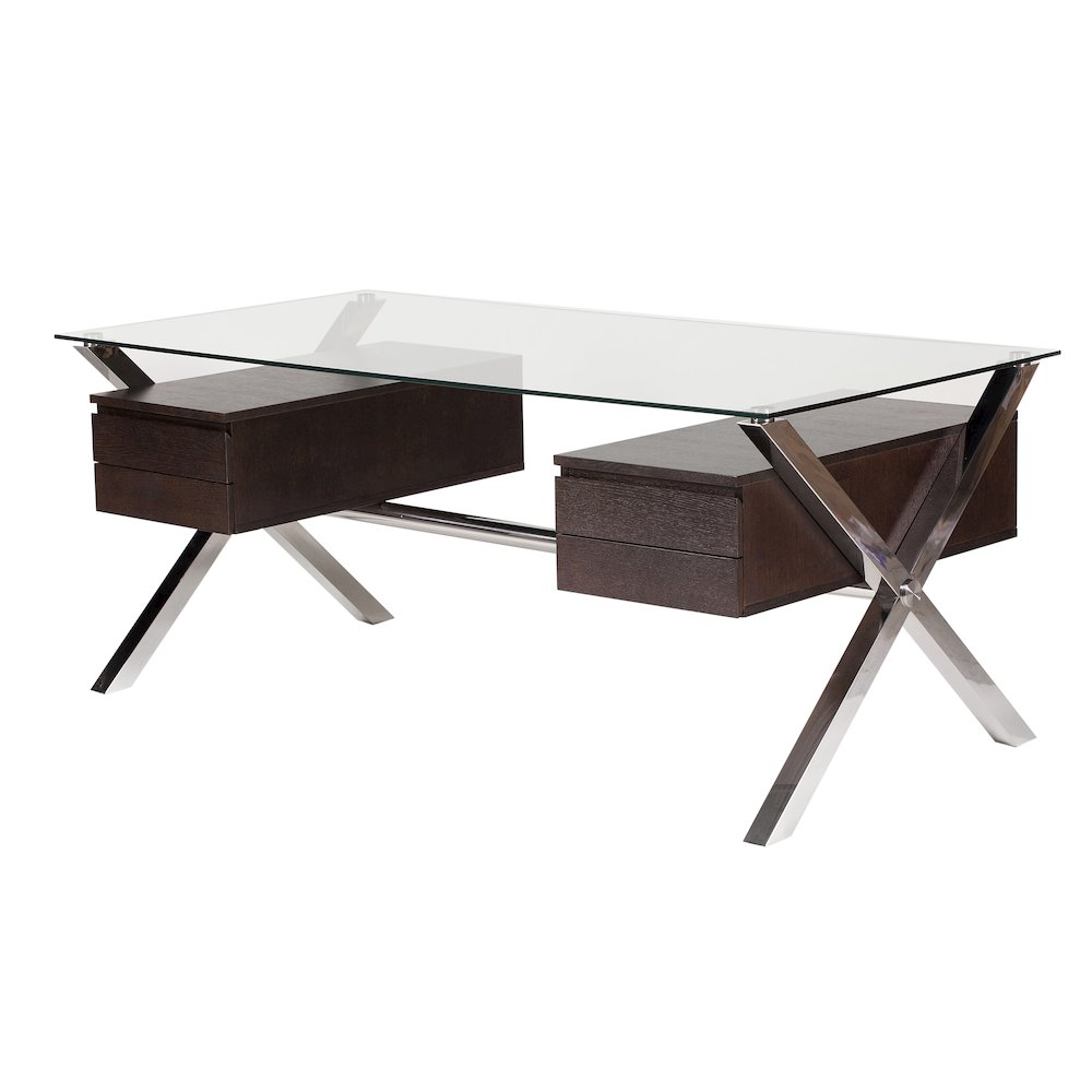 Beverli Desk Large Espresso. Picture 2