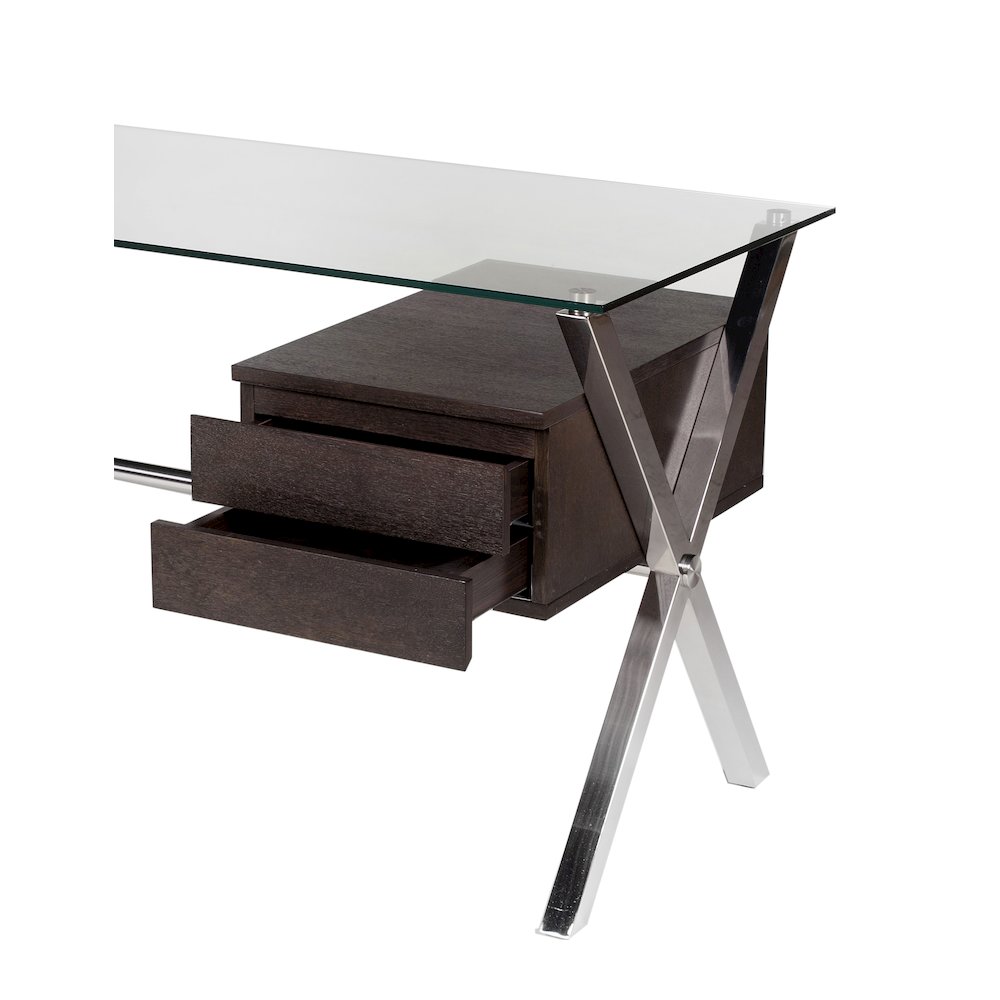 Beverli Desk Large Espresso. Picture 4
