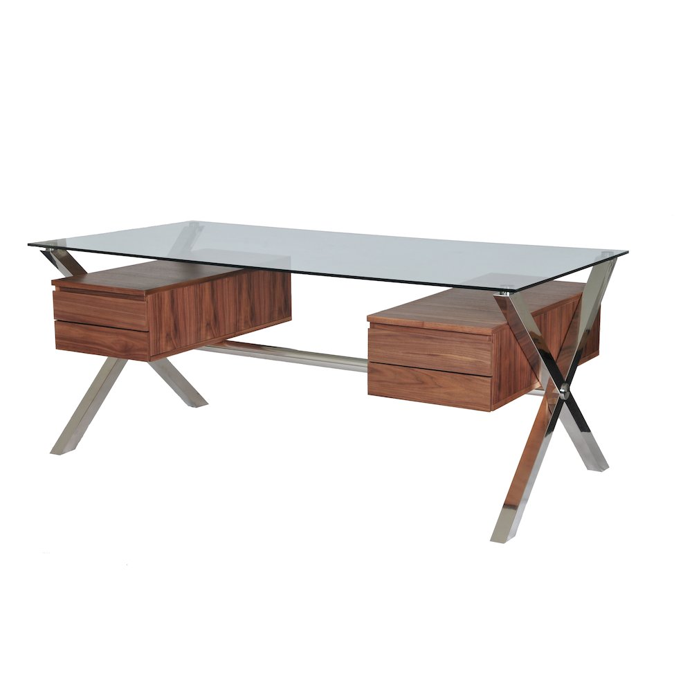 Beverli Desk Large Walnut. Picture 2