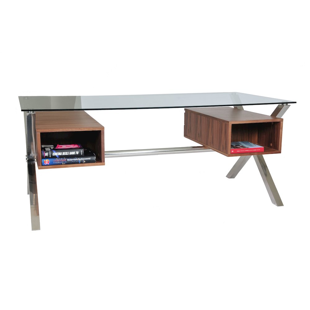 Beverli Desk Large Walnut. Picture 4