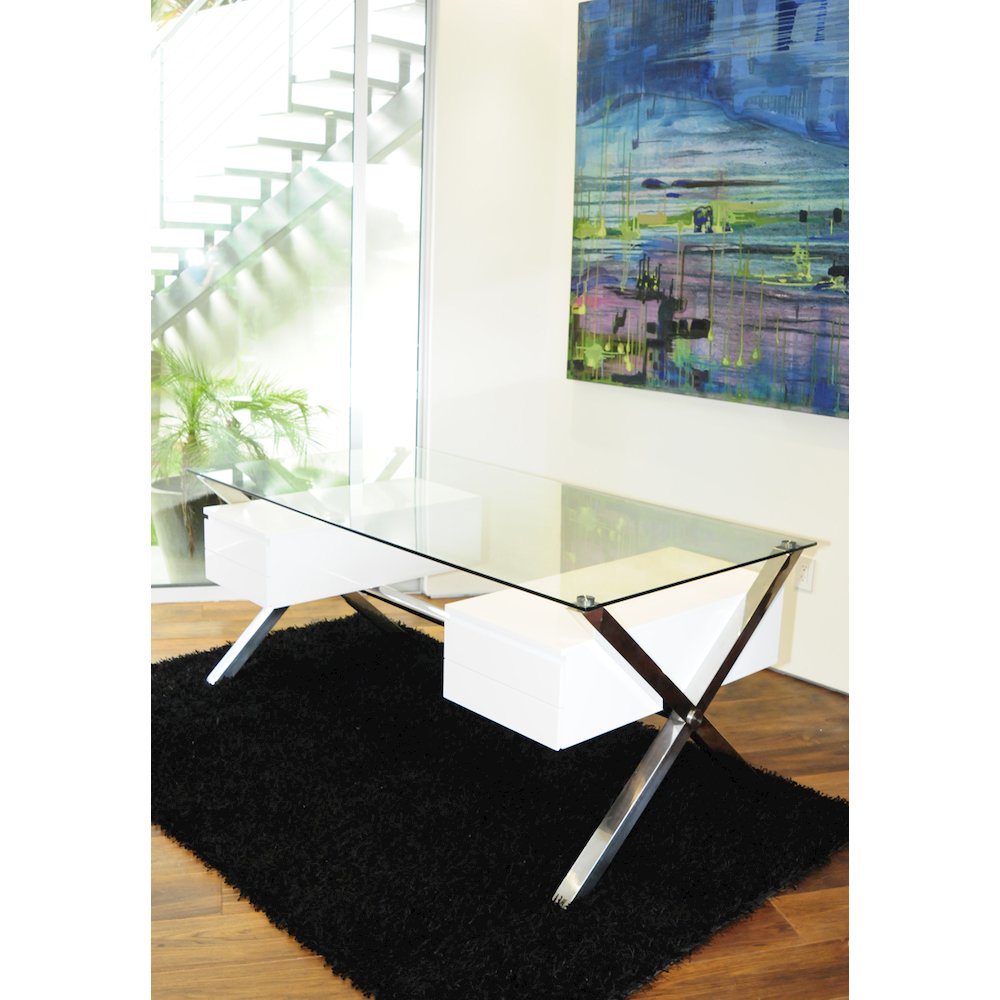 Beverli Desk Large White. Picture 5