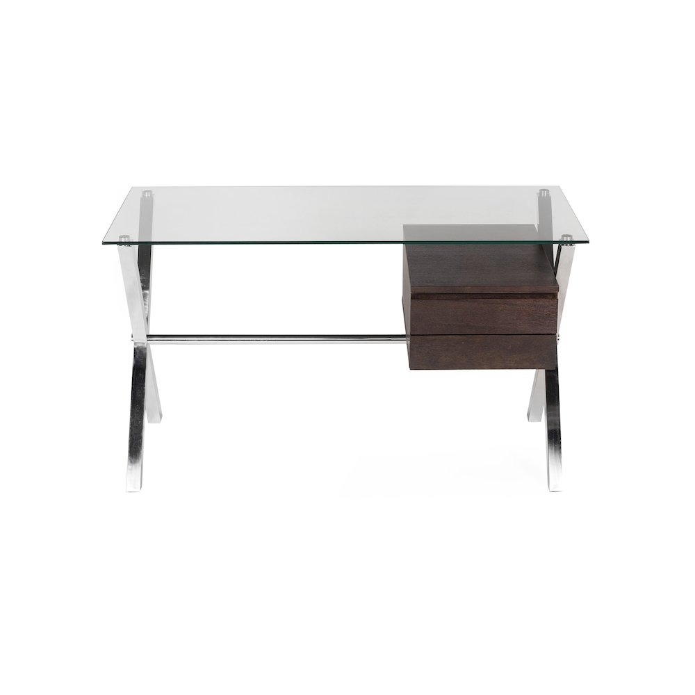 Beverli Desk Small Espresso. Picture 1