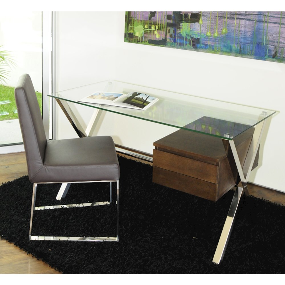 Beverli Desk Small Espresso. Picture 5