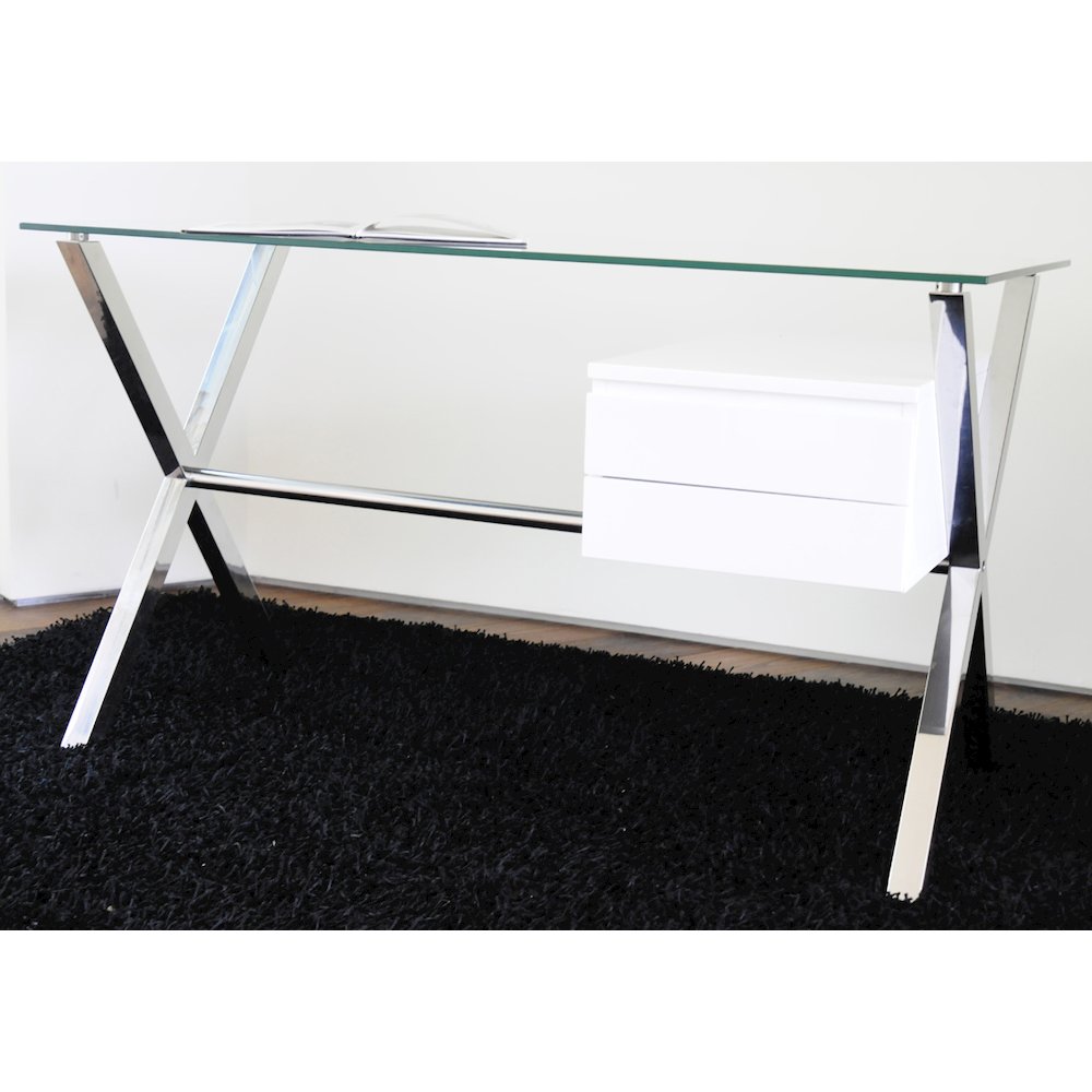 Beverli Desk Small White. Picture 3