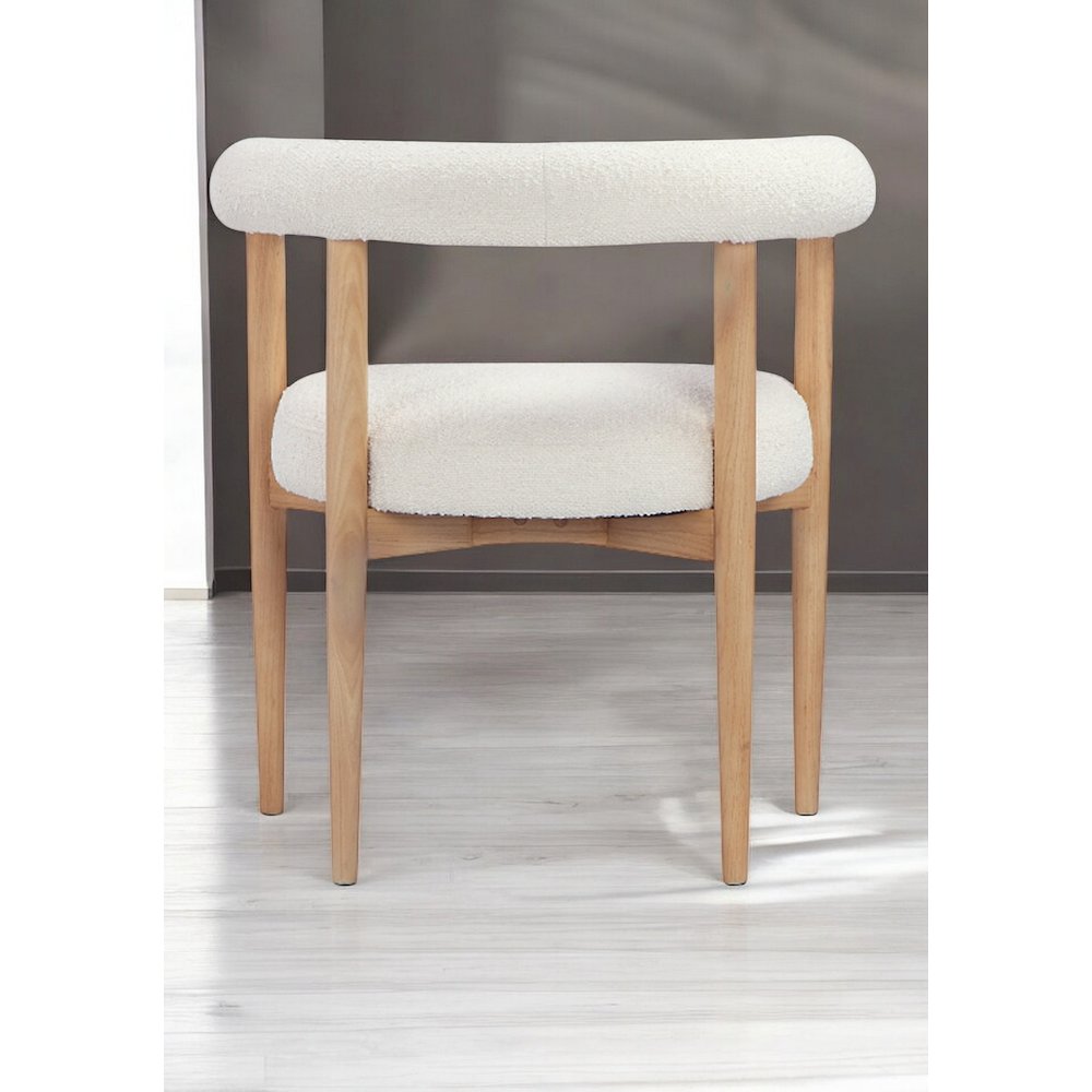 Bloom Arm Chair Boucle White. Picture 2