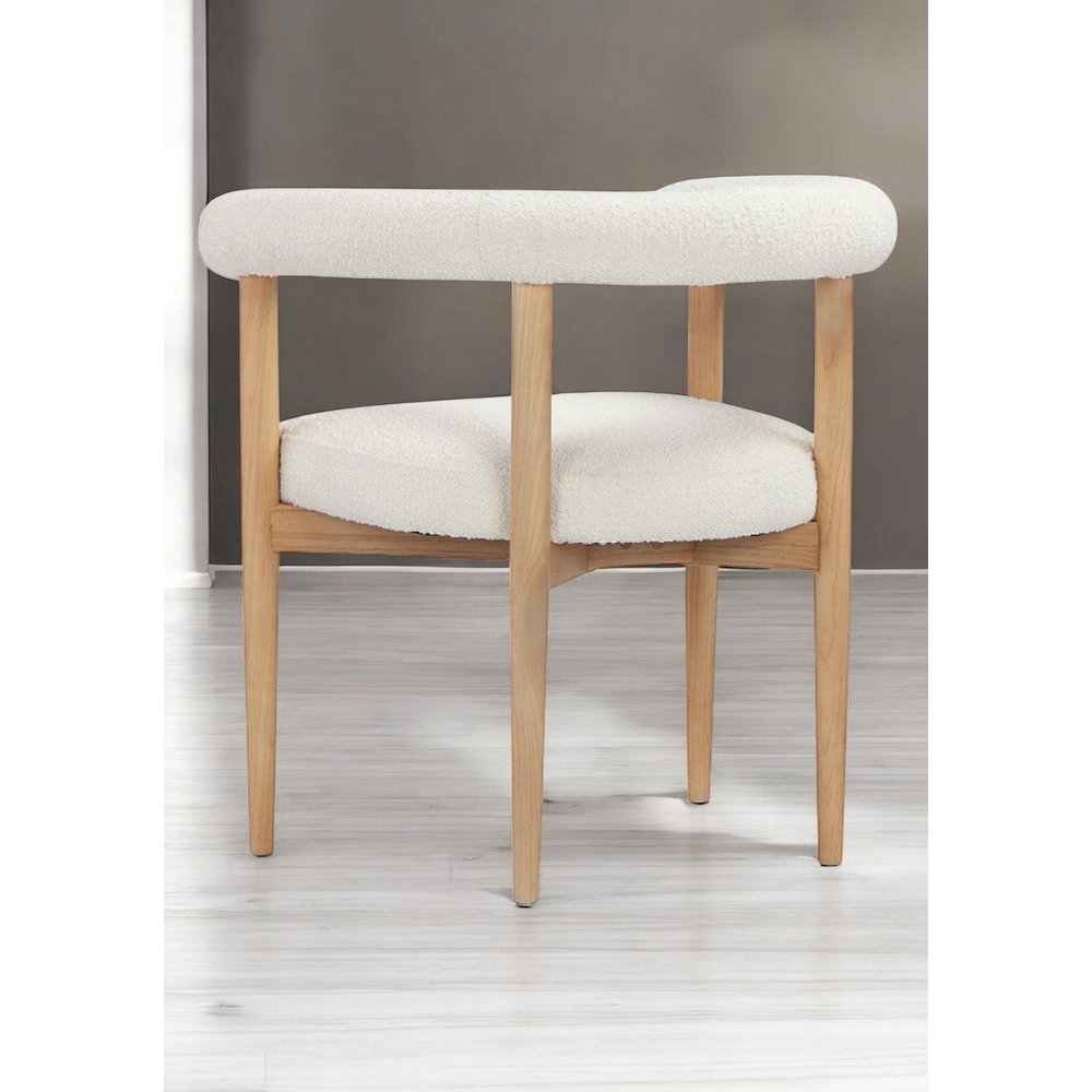 Bloom Arm Chair Boucle White. Picture 3