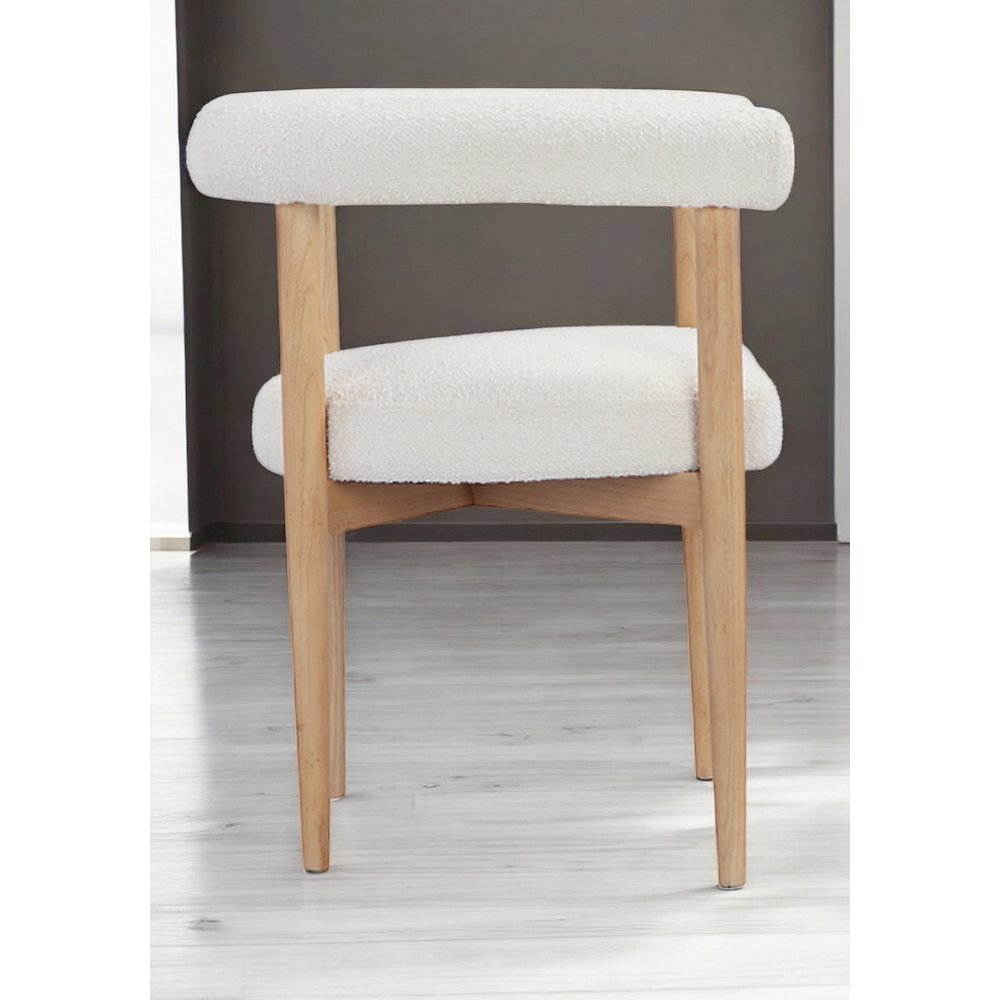 Bloom Arm Chair Boucle White. Picture 4