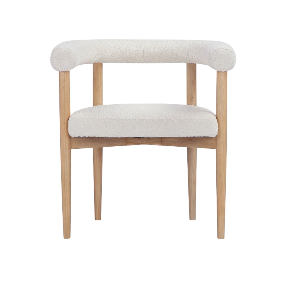 Bloom Arm Chair Boucle White. Picture 5