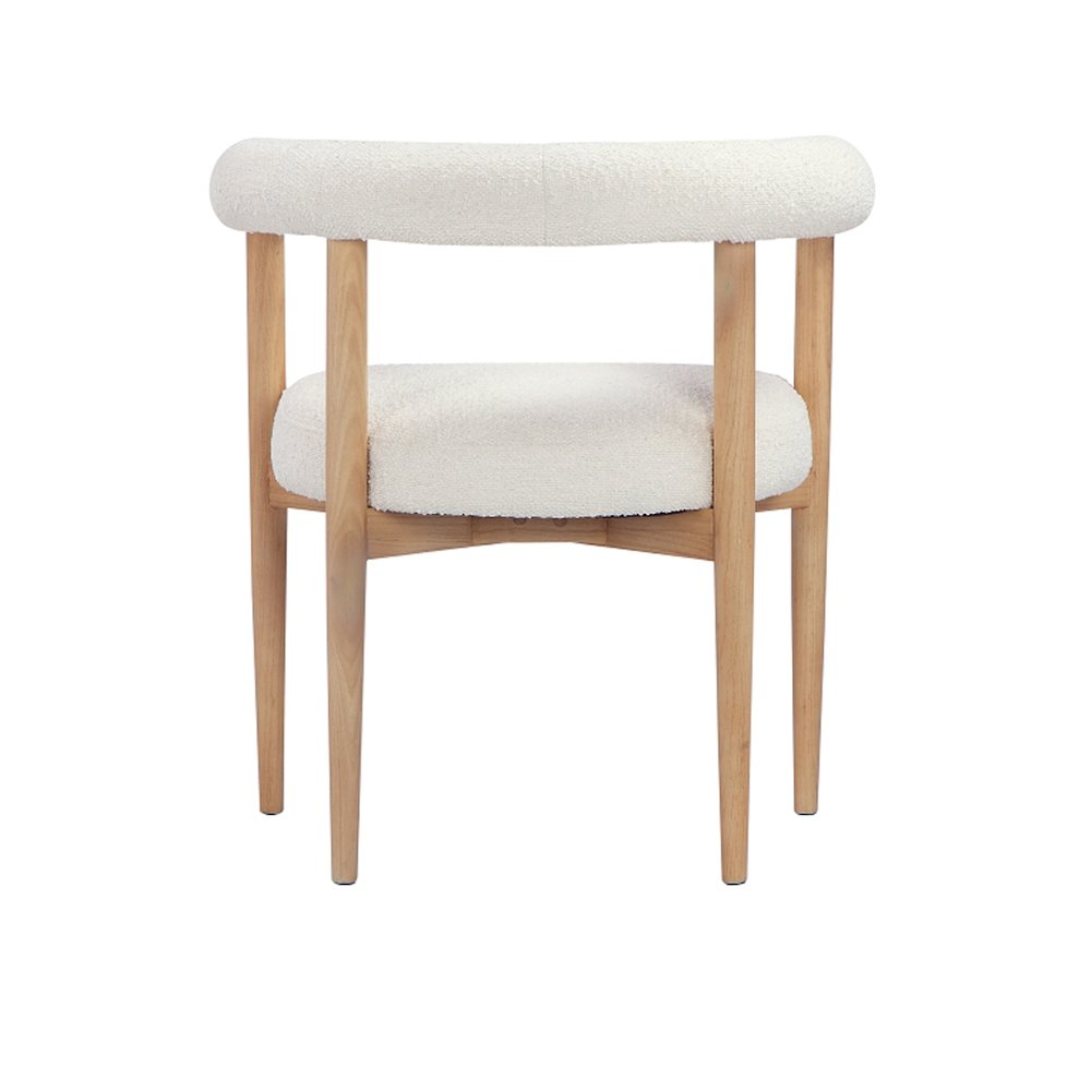 Bloom Arm Chair Boucle White. Picture 6