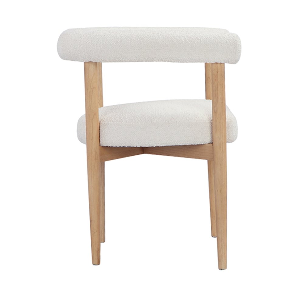 Bloom Arm Chair Boucle White. Picture 8