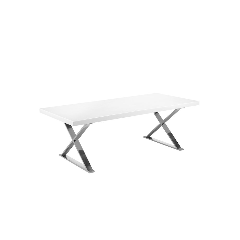 Alexa Dining Table White. Picture 2