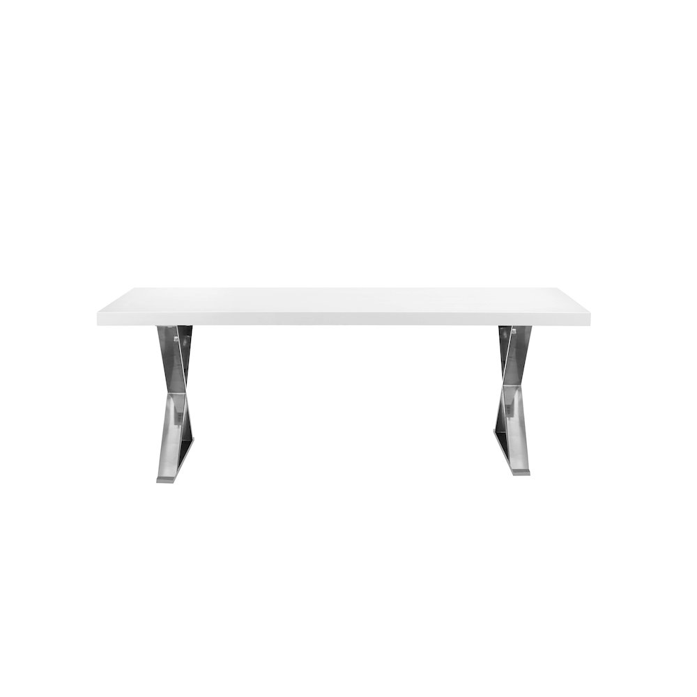 Alexa Dining Table White. Picture 4
