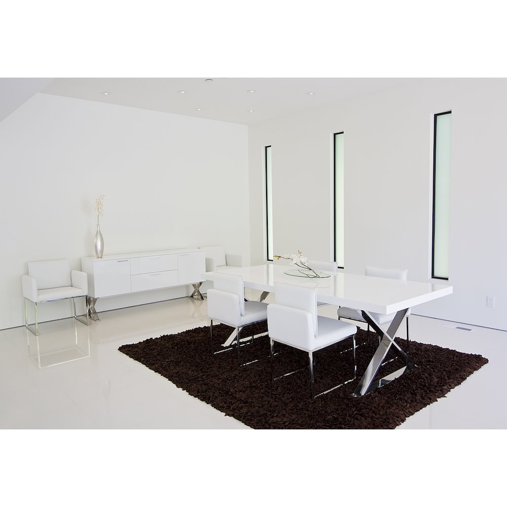 Alexa Dining Table White. Picture 9