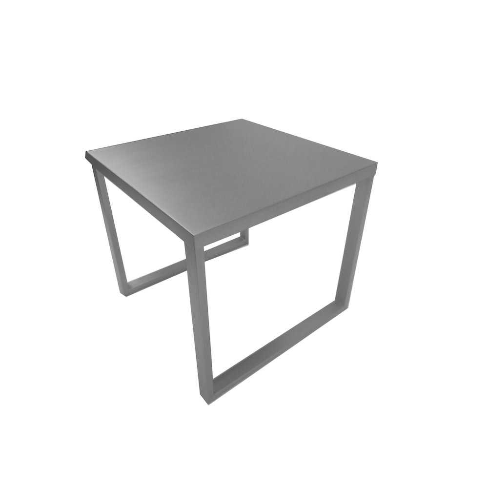 Clark Side Table Brushed Metal. Picture 2