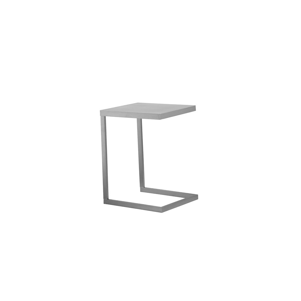 Clark Tray Table Brushed Metal. Picture 1