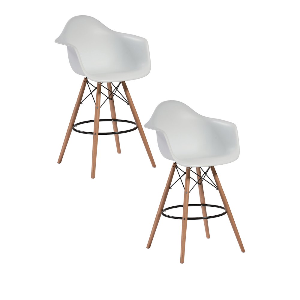 Daphney Bar Stool White (Set Of 2). Picture 1