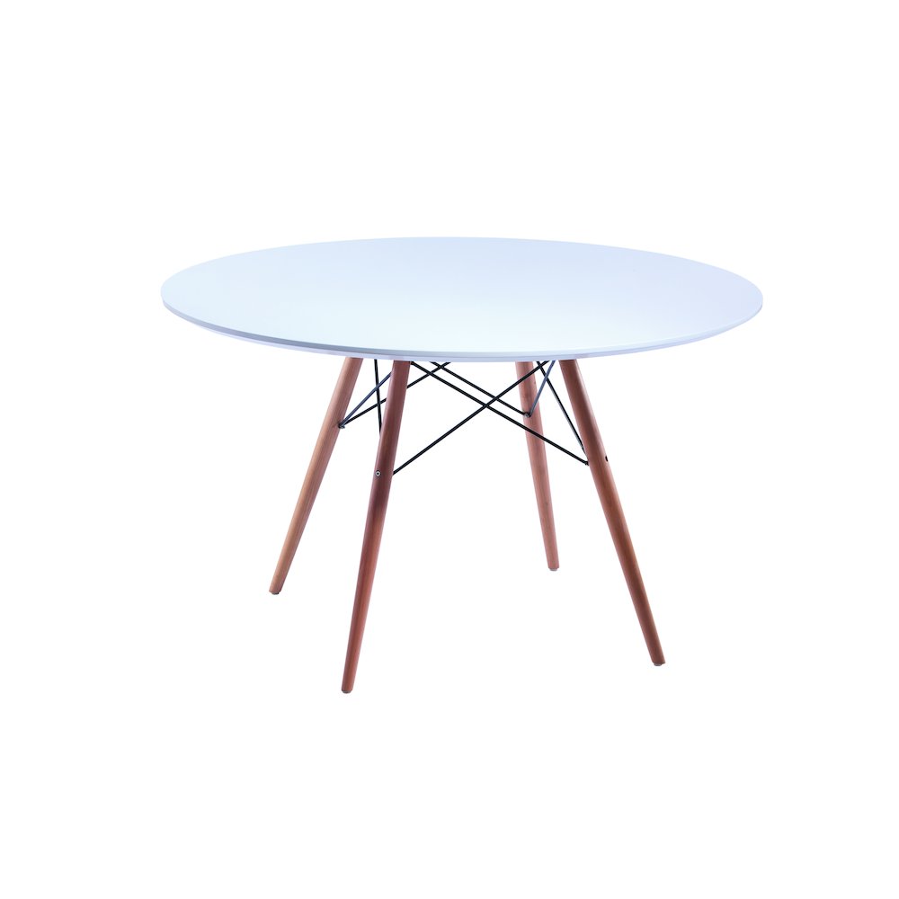 Daphney Round Dining Table White. Picture 1