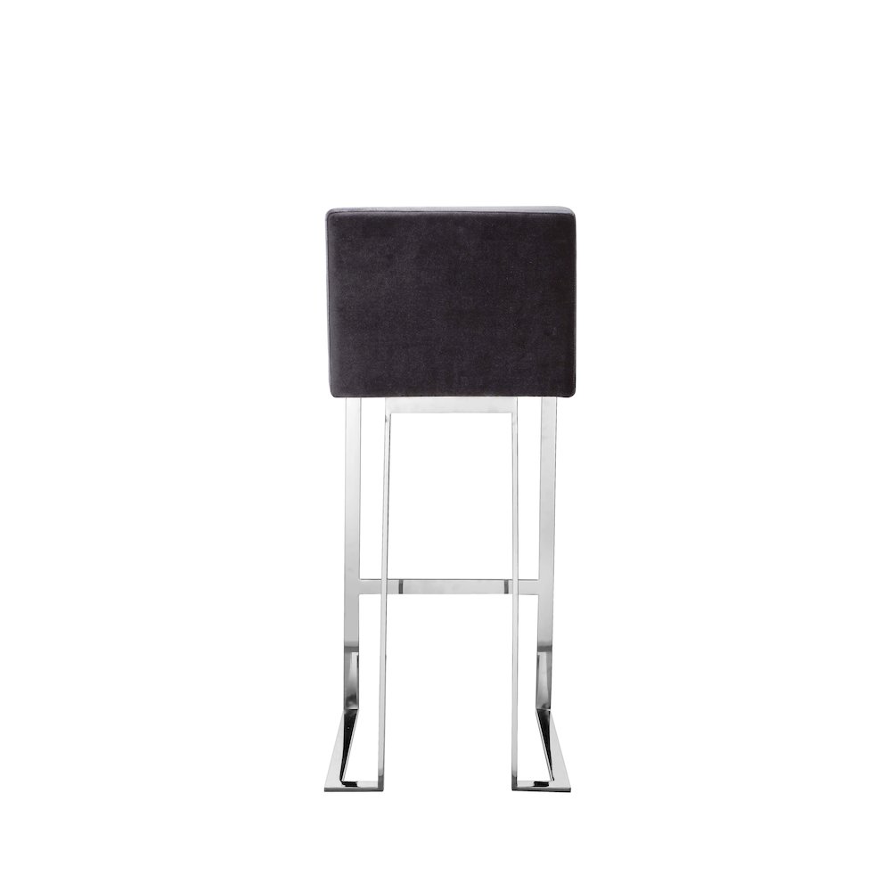 Dexter Bar Stool Velvet Gray. Picture 4