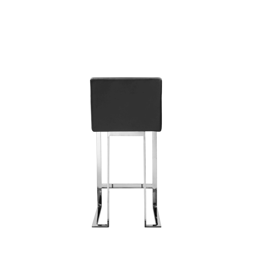Dexter Counter Stool Faux Leather Black. Picture 4