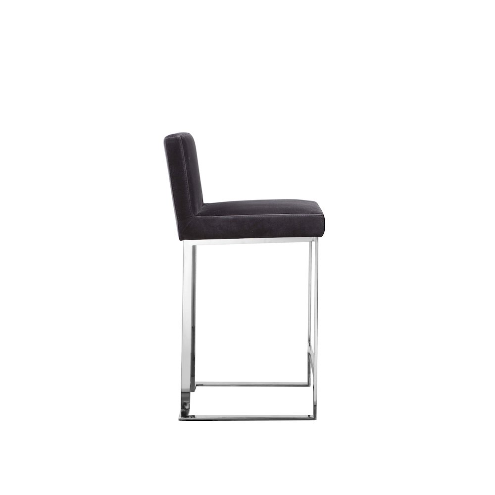 Dexter Counter Stool Velvet Gray. Picture 3