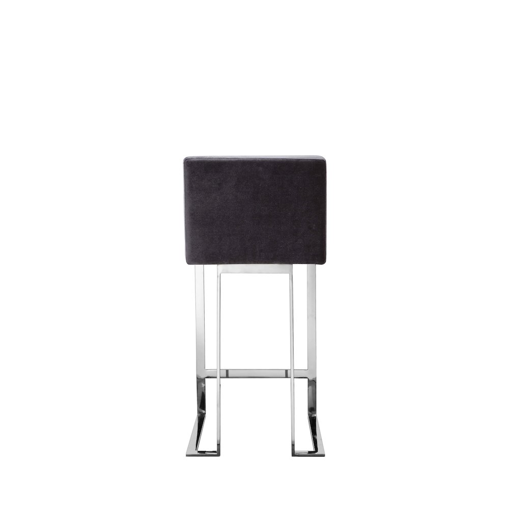 Dexter Counter Stool Velvet Gray. Picture 5