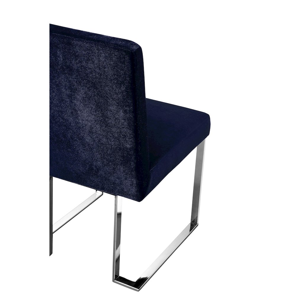 Dexter Side Chair Velvet Navy (Set Of 2). Picture 5