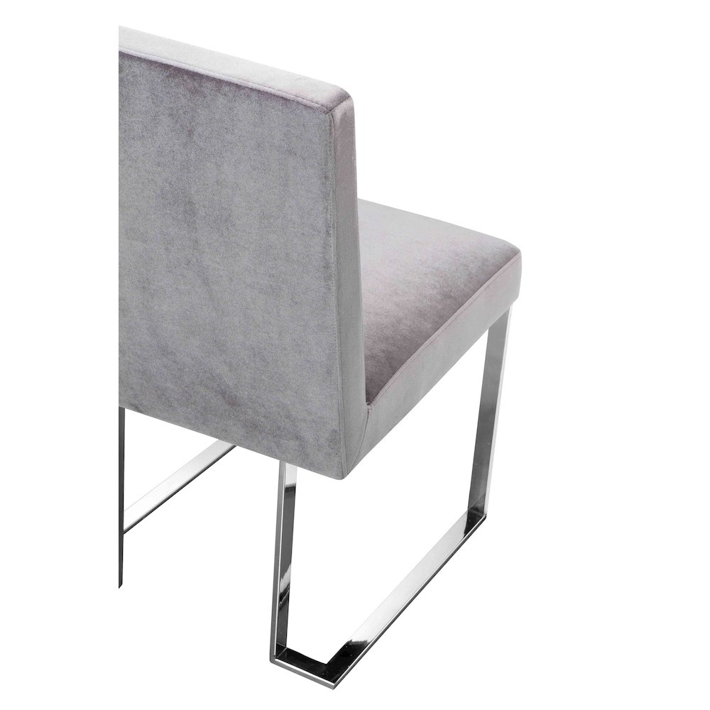 Dexter Side Chair Velvet Silver (Set Of 2). Picture 5