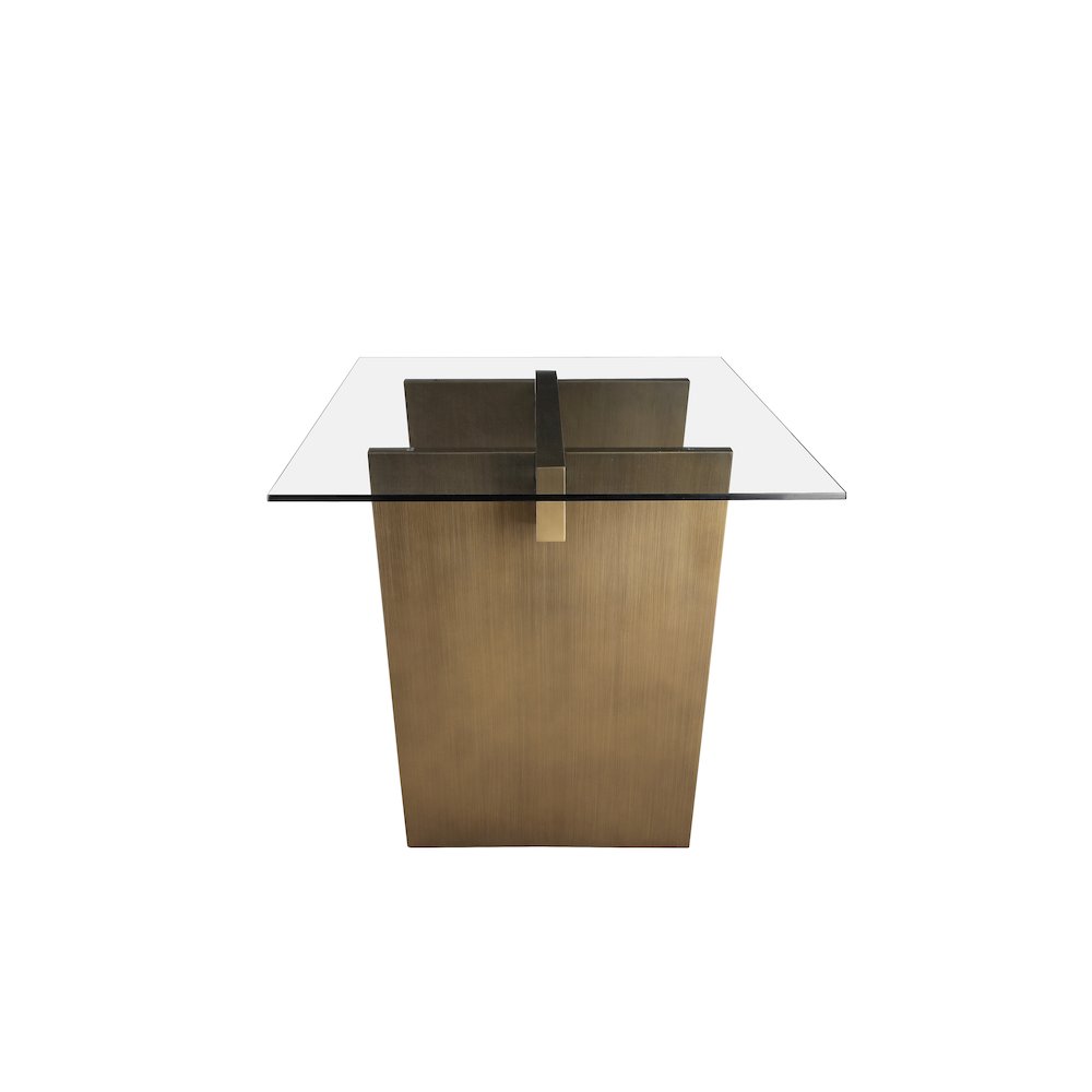 Spencer Dining Table Brass. Picture 2