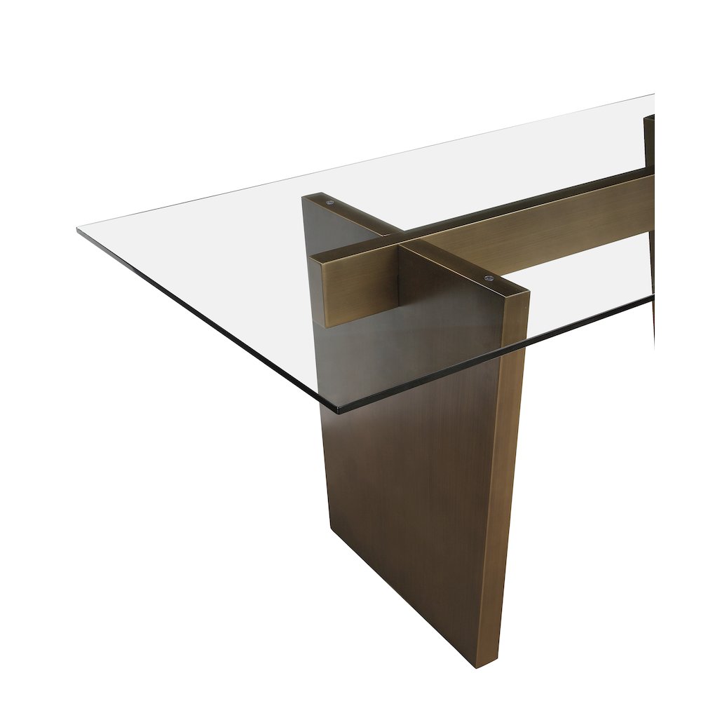 Spencer Dining Table Brass. Picture 4