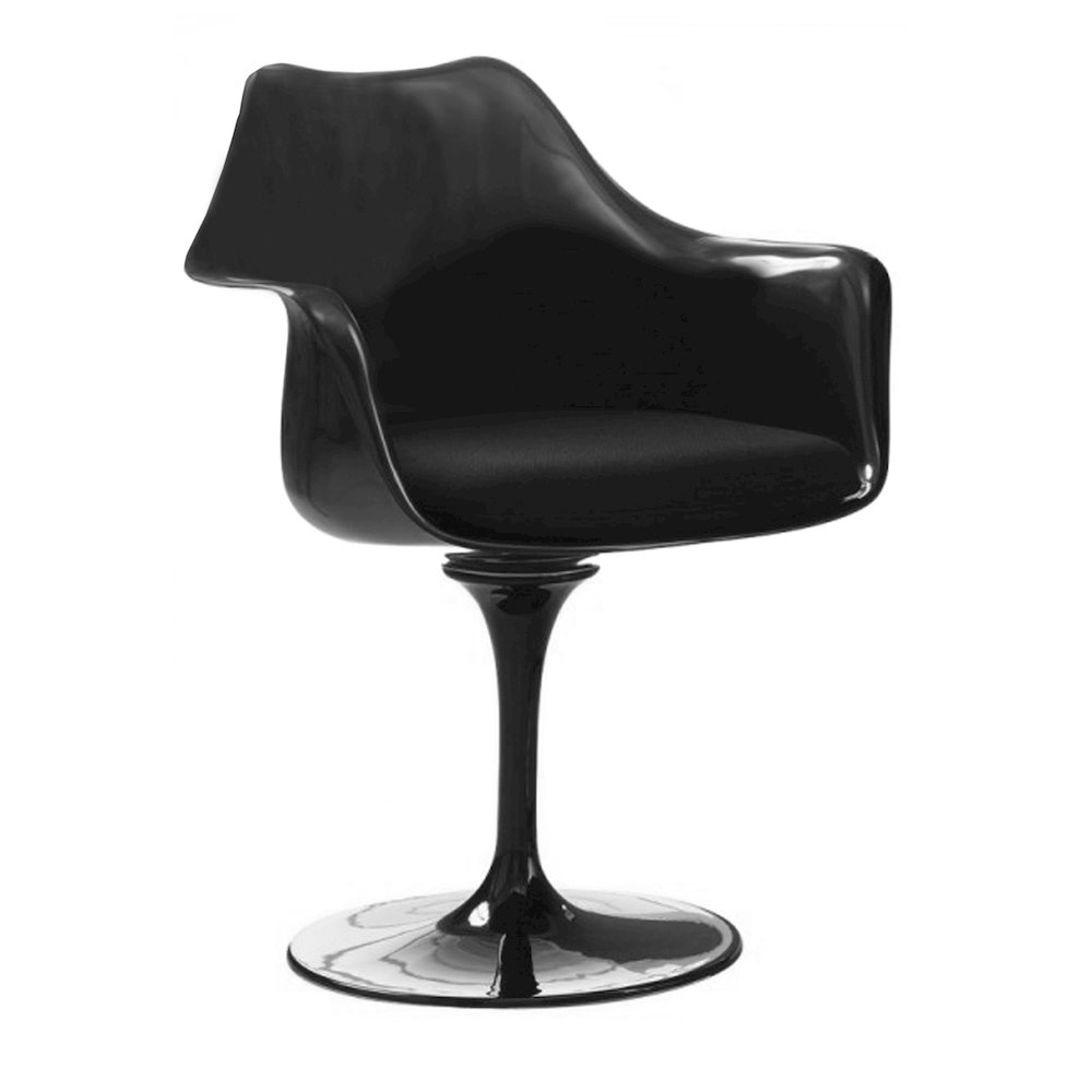 Ella Arm Dining Chair Black. Picture 1