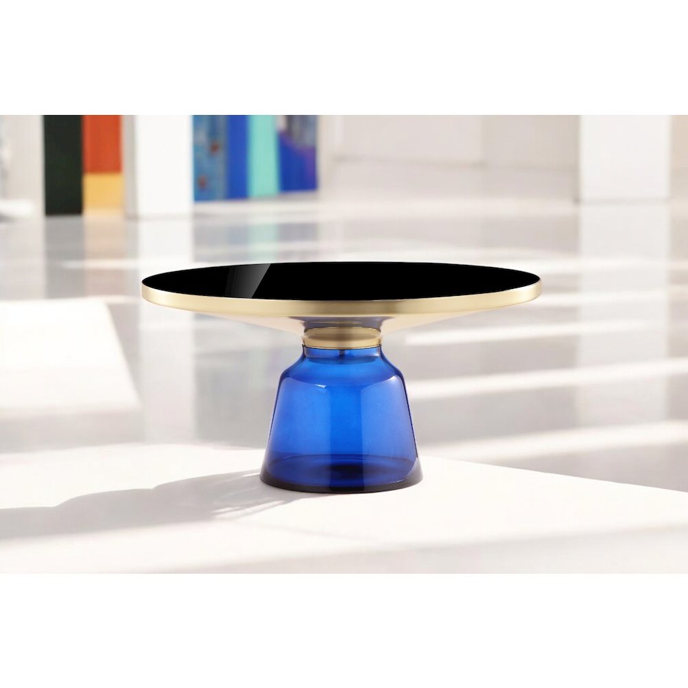 Gbelinda Coffee Table Blue Glass. Picture 5