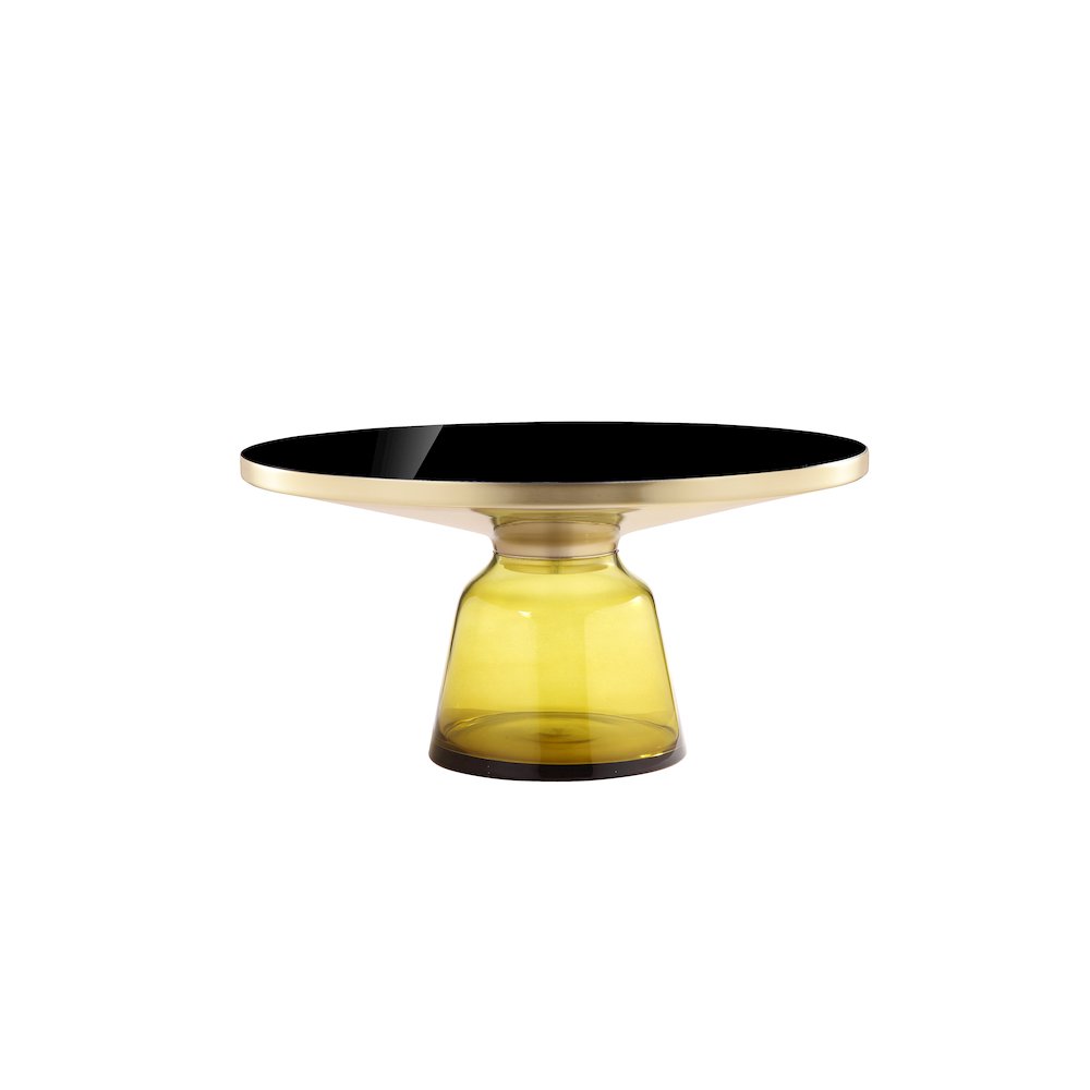 Gbelinda Coffee Table Yellow Glass. Picture 2