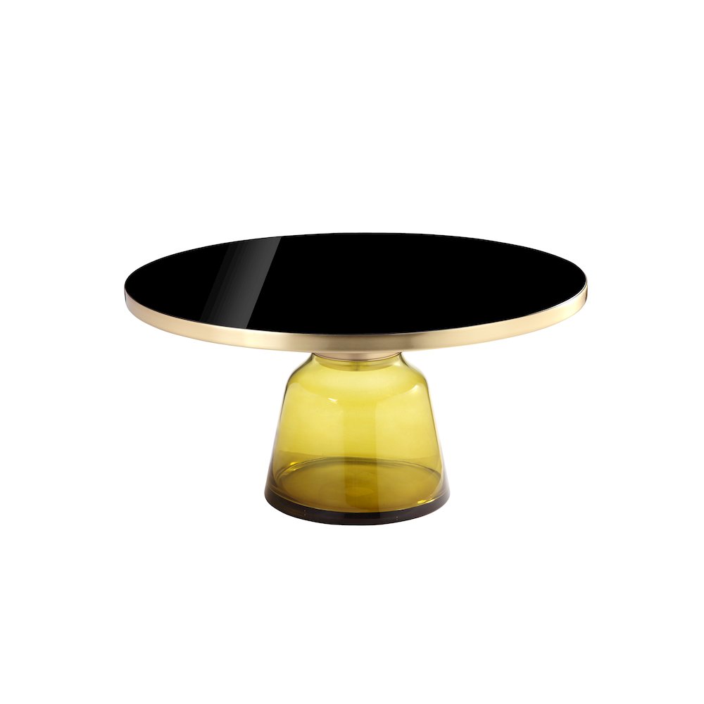 Gbelinda Coffee Table Yellow Glass. Picture 3