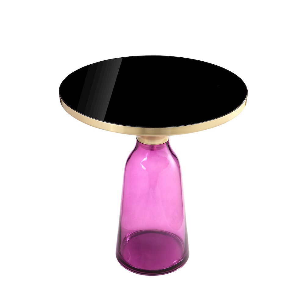 Gbelinda Side Table Purple Glass. Picture 3