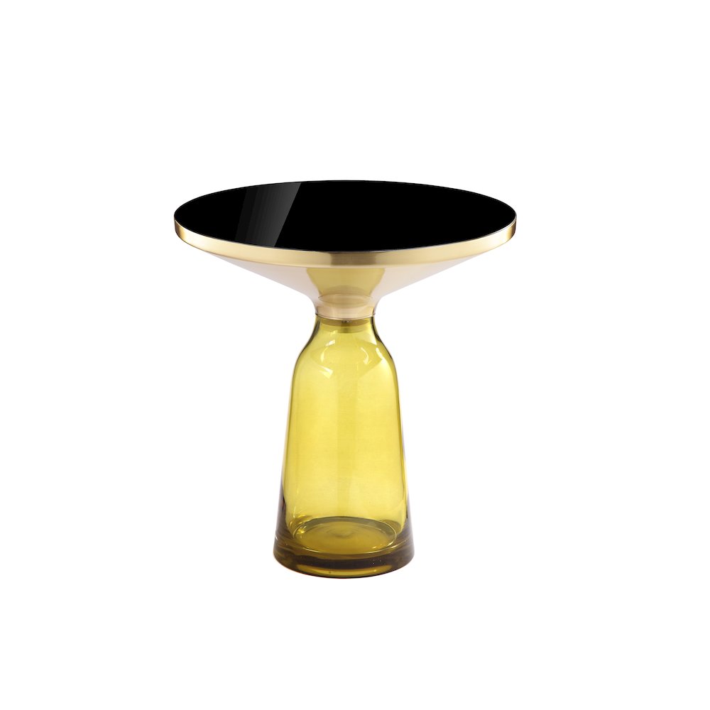 Gbelinda Side Table Yellow Glass. Picture 2