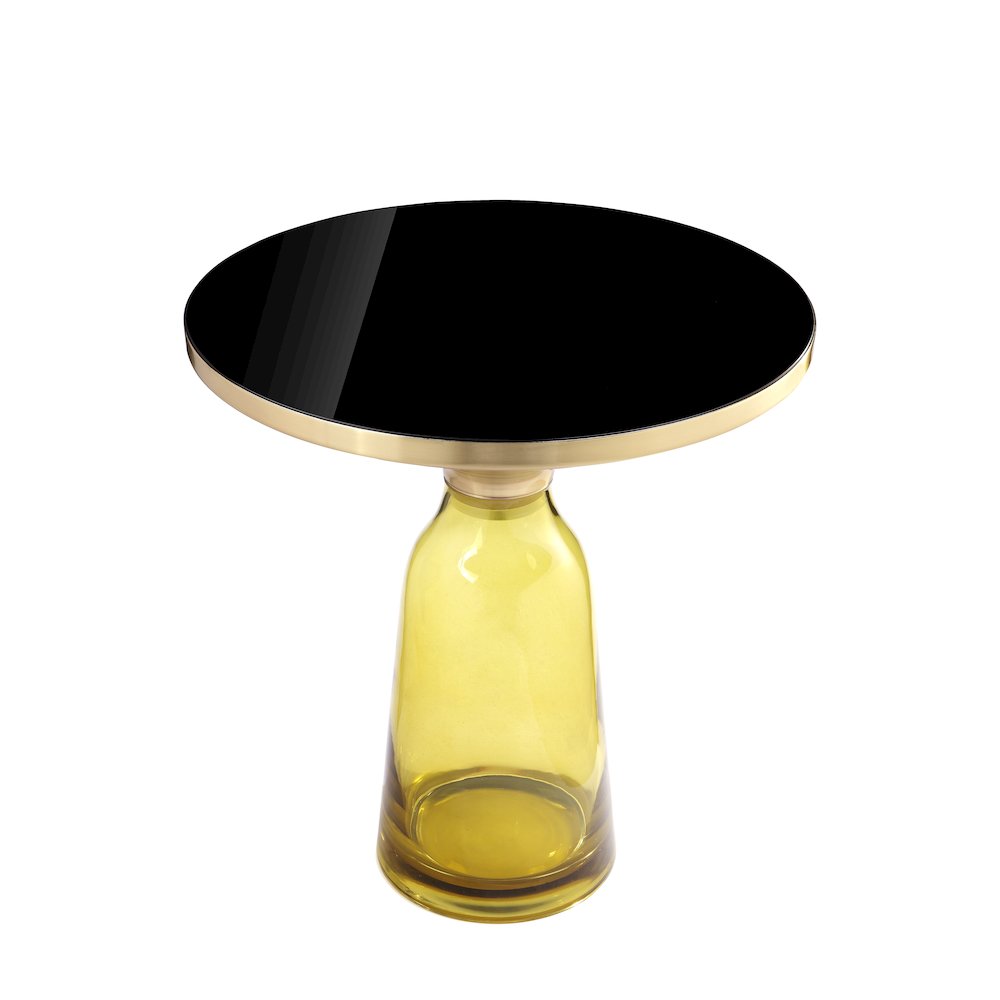 Gbelinda Side Table Yellow Glass. Picture 3