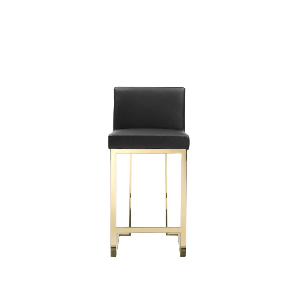 Dexter Counter Stool Faux Leather Black. Picture 6