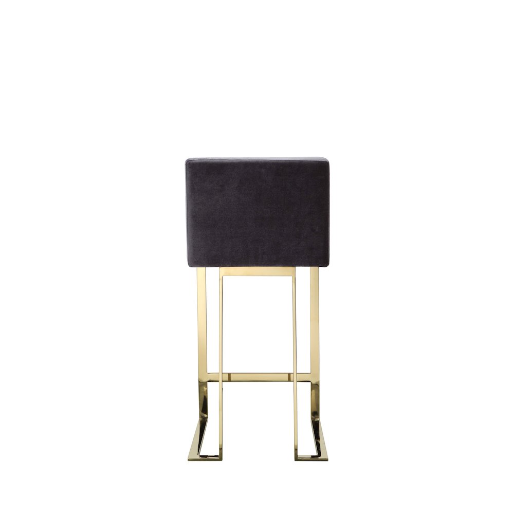 Dexter Counter Stool Velvet Gray. Picture 11