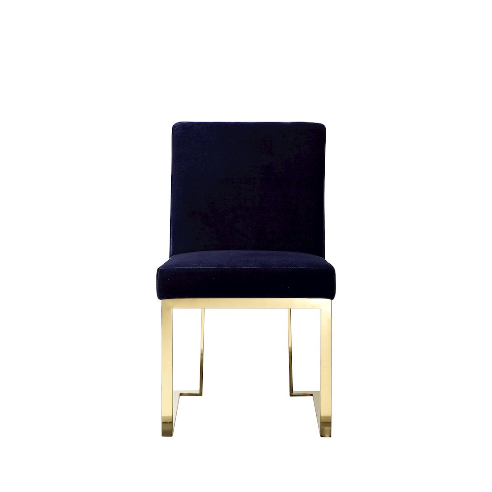 Dexter Side Chair Velvet Navy (Set Of 2). Picture 8